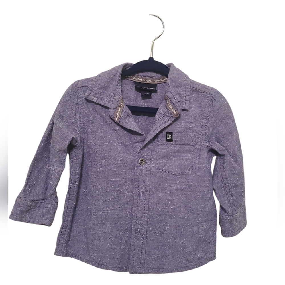 CALVIN KLEIN long sleeve button Top 12M